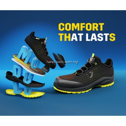 Safety Jogger Modulo ESD S1PS Safety Shoes Stylish Modern Colourful Sporty Lightweight Metal Free Kasut Keselamatan 